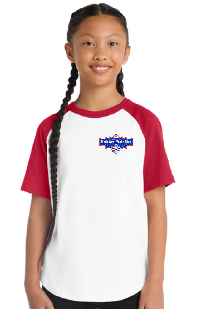 Sport-Tek Youth Short Sleeve Colorblock Raglan Jersey
