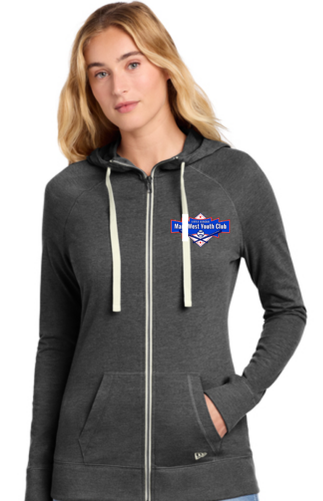 Women's New Era Sueded Cotton Blend Full-Zip Hoodie